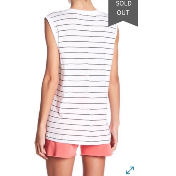 Wildfox “Never On Time” Sleeveless Muscle Tank Top - Picture 2 of 7